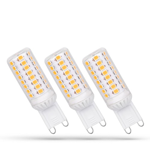 G9 LED 4.9W - 230V, Varm Hvid, Dæmpbar, Premium, Spectrum, 3-pak