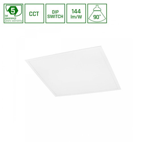 Algine Panel bagbelyst 25W/40W/45W - CCT 230V 120° IP20 UGR19 620x620x34mm hvid