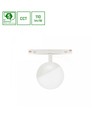 System Shift CCT- Globe Sphere skinnelys Ø100x130mm, 5W, 165°, hvid, CCT switch.