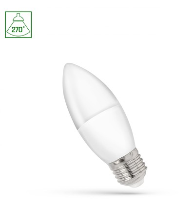 C37 E27 1W - LED kertepære, 230V, Neutral hvid, Spectrum