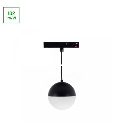 System Shift Basic - Globe P, Kugle Lampe, Nedhængt, 90mm, 10W, 2700K, Sort