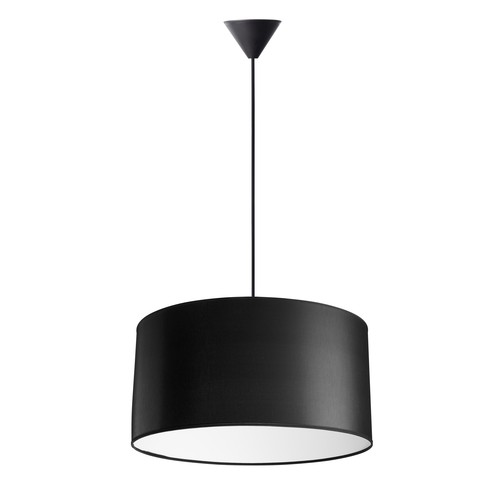 Isabella Castillo Ø50 Pendel Lampe E27 i Sort/Hvid - Nielsen Light