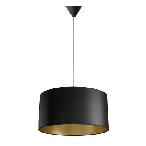 Isabella Castillo Ø50 Pendel Lampe E27 i Sort/Guld - Nielsen Light