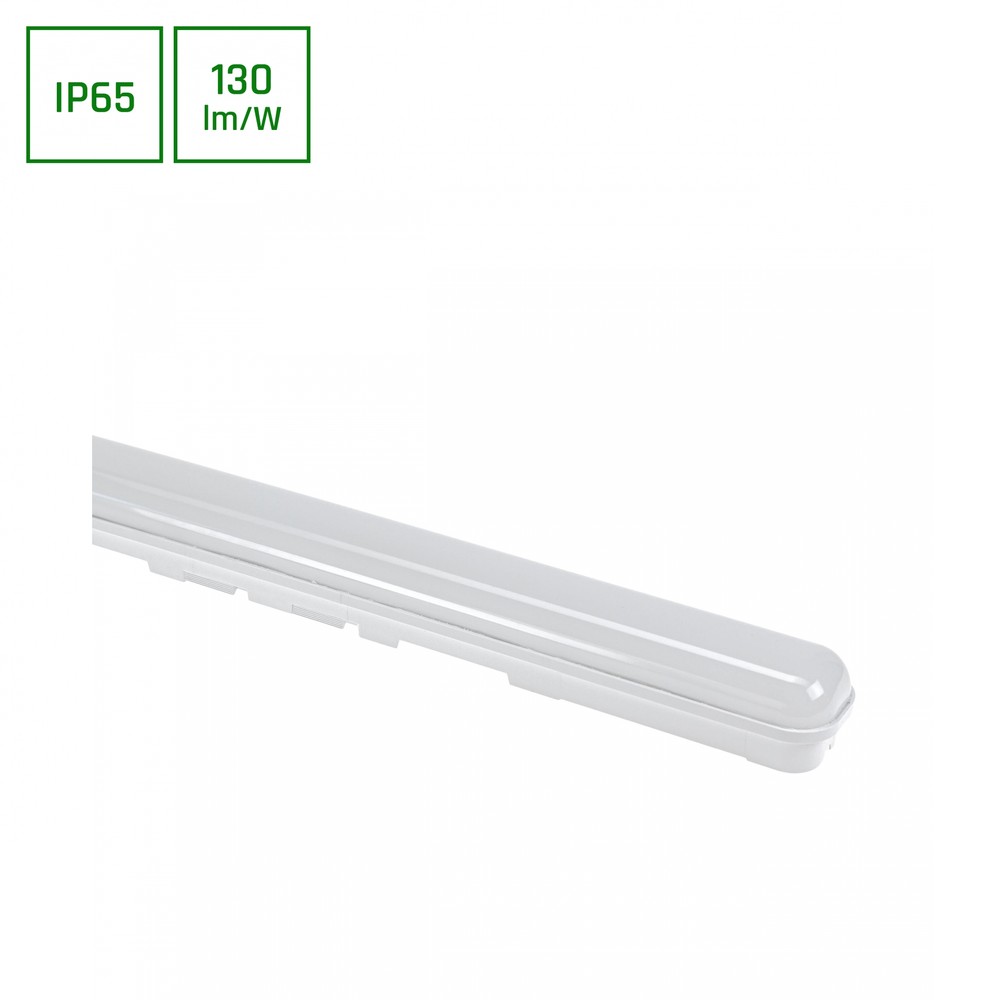 LIMEA GO 25W - Vandtæt, 600mm, Kold Hvid, 230V, 120°, IP65, IK07, 600x60x52mm, Hvid