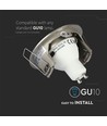 GU10 lampe rund - satin nikkel