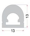 Restsalg: 13x13 Neon Flex LED - 5M, 10W pr. meter, IP65, 24V