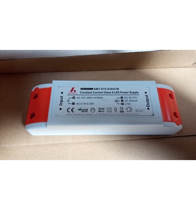 Outlet: 21W LED driver - 300mA, 50V-70V