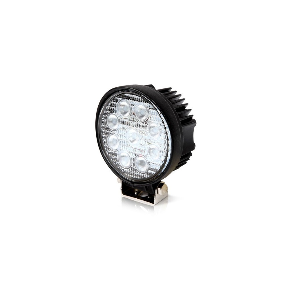 27W LED arbejdslampe - Bil, lastbil, traktor, trailer, udrykningskøretøjer, kold hvid, 12V / 24V