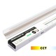 LED Troldtekt Skinne 60 cm, CCT - 19W, Akustilight, Planforsænket, 24V