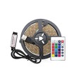 Outlet: 3 m. USB RGB LED strip til TV og PC - Inkl. kontroller og fjernbetjening, 60 LED pr. meter