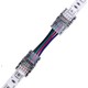 Samler med ledning til LED strip - 10mm, RGB, IP65, 5V-24V