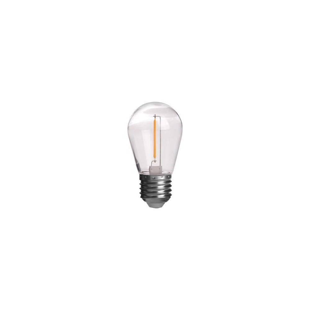 Outlet: E27 - 1W LED pære, 60lm, 360 grader, ST14 - 10 stk.