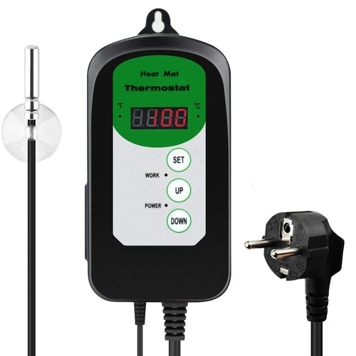 Digital termostat til varmemåtte - Passer til vores varmemåtter, kan indstilles fra 0-100° celcius