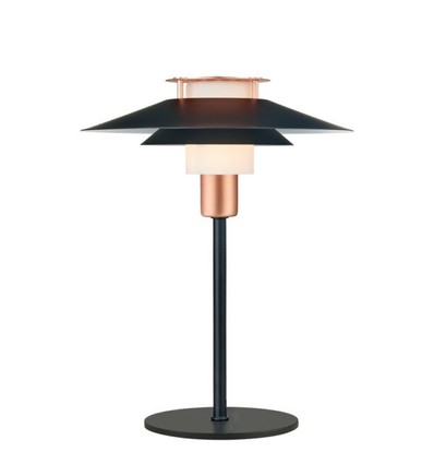 Restsalg: Halo Design - Rivioli bordlampe Ø24, sort/kobber