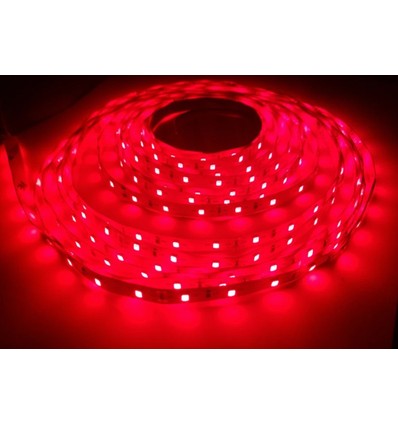 Rød 660nm 14,4W/m 24V LED strip - 5m, IP20, 60 LED pr. meter