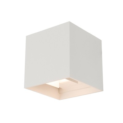 Billede af Restsalg: Kobi Cube 2x4 watt hvid væglampe - firkantet, justerbar spredning hos LEDProff DK