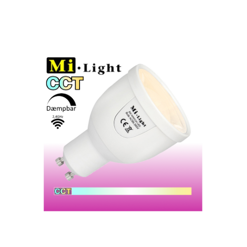 Restsalg: Mi-Light CCT 5W GU10 490Lm 2,4GHz