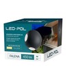 Restsalg: LED-POL 9W LED grå væglampe - Rund, IP54 udendørs, 230V, inkl. lyskilde