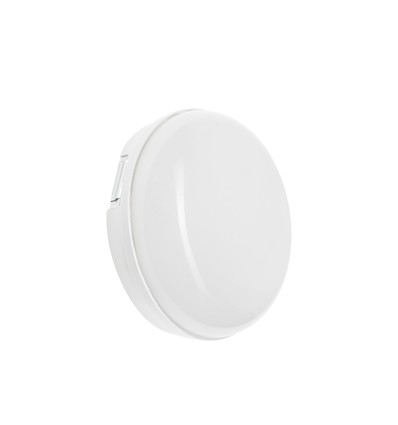 8W LED Technic Væglampe - Rund, hvid, IP54, IK10, 230V, Inkl. lyskilde, Spectrum