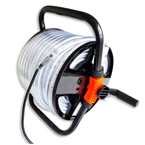 50m Arbejdslys strip på tromle - 230V, IP67, 120 LED/m, 9W/m, 1320 lm/m