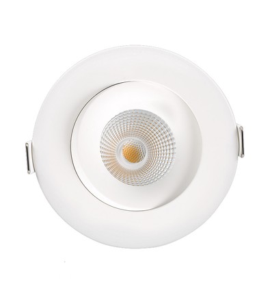 LEDlife 7W Low profile indbygningsspot - Hul: Ø8,3 cm, Mål: Ø10 cm, RA95, CCT, dæmpbar, 230V