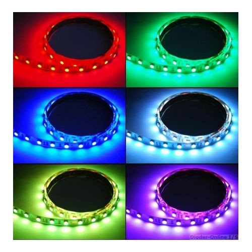 Outlet: 5m RGB LED strip 12V, 600 lm/m