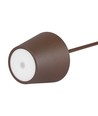 V-Tac opladelig bordlampe, trådløs - Corten, IP54 udendørs bordlampe, touch dæmpbar, model mini