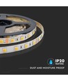 Outlet: V-Tac 14W/m CCT LED strip - 5m, IP20, 120 LED pr. meter, 24V