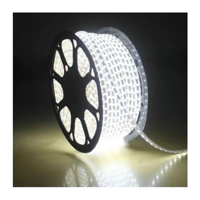 Outlet: 5 m. vandtæt LED strip (Type Z) - 230V, IP67, 120 LED/m, 9W/m, 1200 lumen/m - Kulør : Neutral