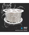 Outlet: 5 m. vandtæt LED strip (Type Z) - 230V, IP67, 120 LED/m, 9W/m, 1200 lumen/m