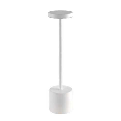 Opladelig LED bordlampe - Hvid, touch dæmpbar, CCT, IP20