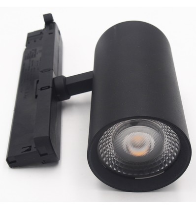 Outlet: LEDlife sort skinnespot 28W - Flicker free, Citizen LED, RA90, 3-faset