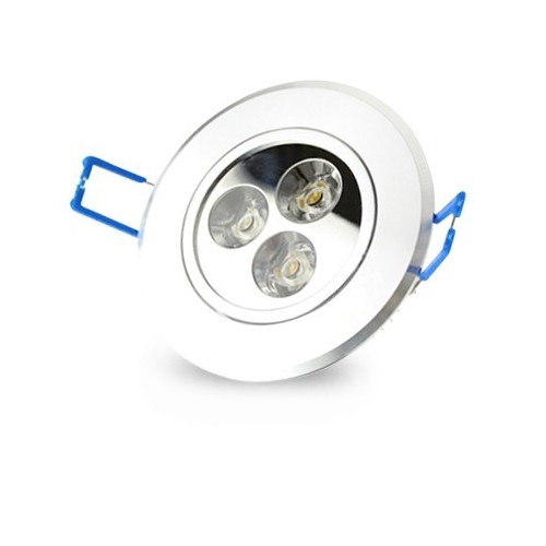 Outlet: 3W indbygningsspot - Hul: Ø6,6 cm, Mål: Ø8 cm, 4 cm høj, 24V