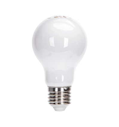 Outlet: Filament pære A60, 8W, E27 - mat hvid