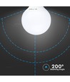 V-Tac 10W LED globepære - Ø9,5 cm, E27