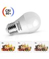 Outlet: LED A5 G45 - Stor Spredning - E27 7W - 3000K