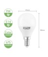 Outlet: LED A5 G45 - Stor Spredning - E14 9W 3000K