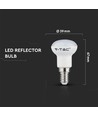 Restsalg: V-Tac 3W LED spotpære - Samsung LED chip, R39, E14