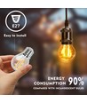 Outlet: LED Filament pære G45 E27 4W 2700K Klar