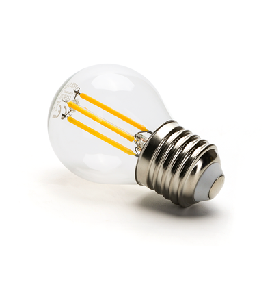 Outlet: LED Filament pære G45 E27 4W 2700K Klar