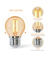 Outlet: LED Filament pære G45 E27 6W - 2200K Amber