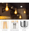 Outlet: LED Filament pære A60 E27 - 8W 2200K Amber