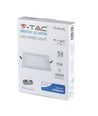 Outlet: V-Tac 12W LED indbygningspanel - Hul: 16x16 cm, Mål: 17x17 cm, 230V, Samsung LED chip